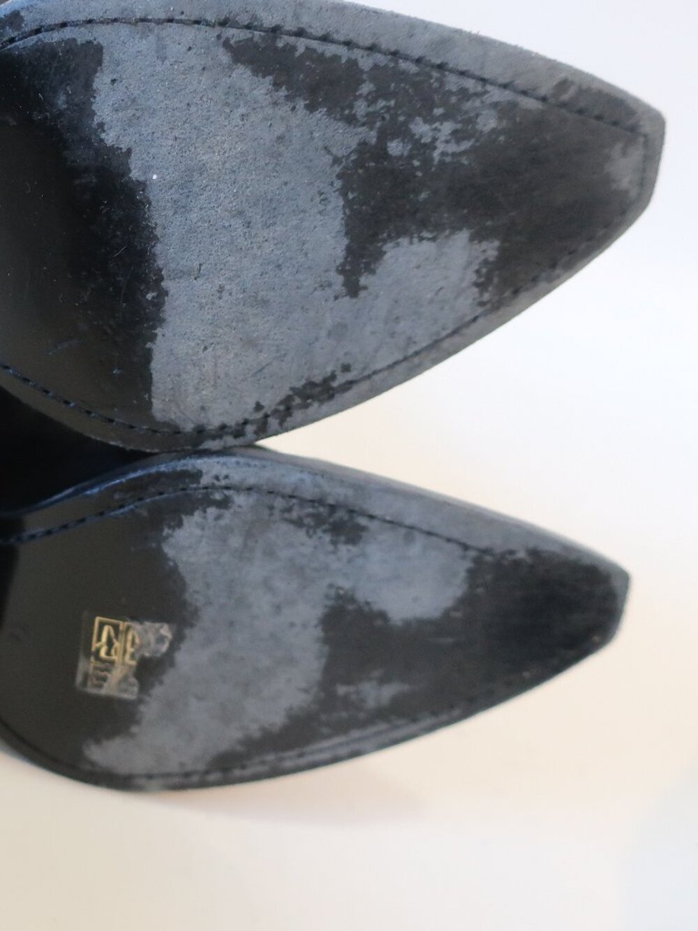 Womens Coach Lace-Up Black Suede Western Style Tall Boot 7.5 - Picture 15 of 16